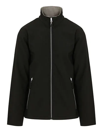 Heren Softshell Jas Regatta Ascender TRA762 in Heren Softshell Jas Regatta Ascender TRA762 Zwart-Mineral Grey