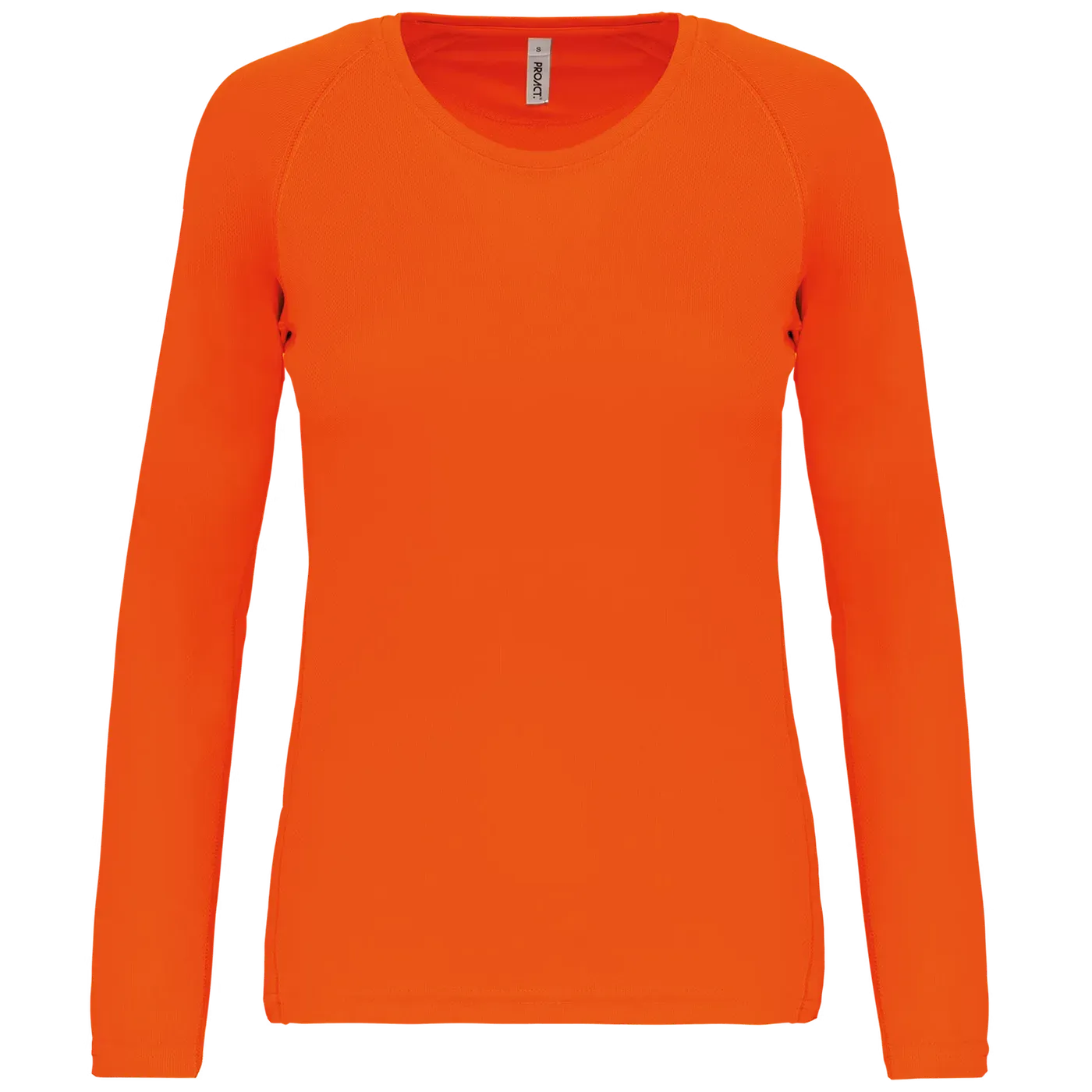 Dames Sportshirt Proact LS PA444 in Dames Sportshirt Proact LS PA444 - Fluor Orange