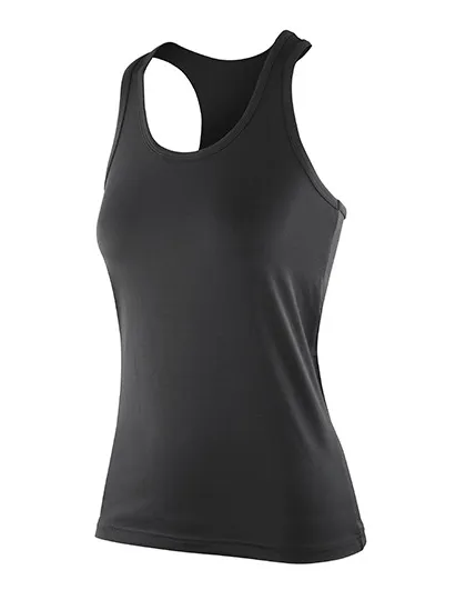 Dames Sportshirt Spiro Top Softex Strech S281F in Dames Sportshirt Spiro Top Softex Strech S281F - Black