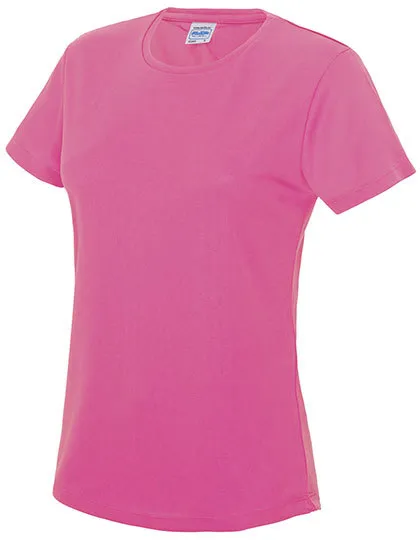 Dames Sportshirt AWDis JC005 in Dames Sportshirt AWDis JC005 - Electric Pink