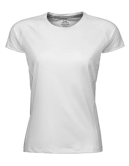 Dames Sportshirt Tee Jays 7021 in Dames Sportshirt Tee Jays 7021 - White
