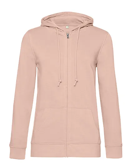 Organische Dames Hoodie met rits B&C Inspire Zipped WW36B in Organische Dames Hoodie met rits B&C Inspire Zipped WW36B - Soft Rose