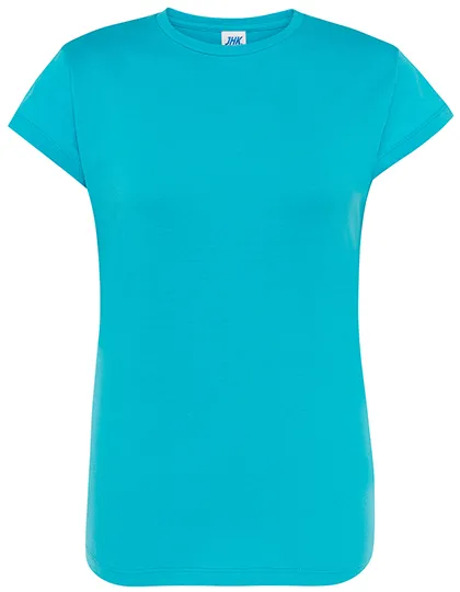 Goedkope Dames T-shirt JHK Regular Comfort TSRLCMF in Goedkope Dames T-shirt JHK Regular Comfort TSRLCMF - Turquoise