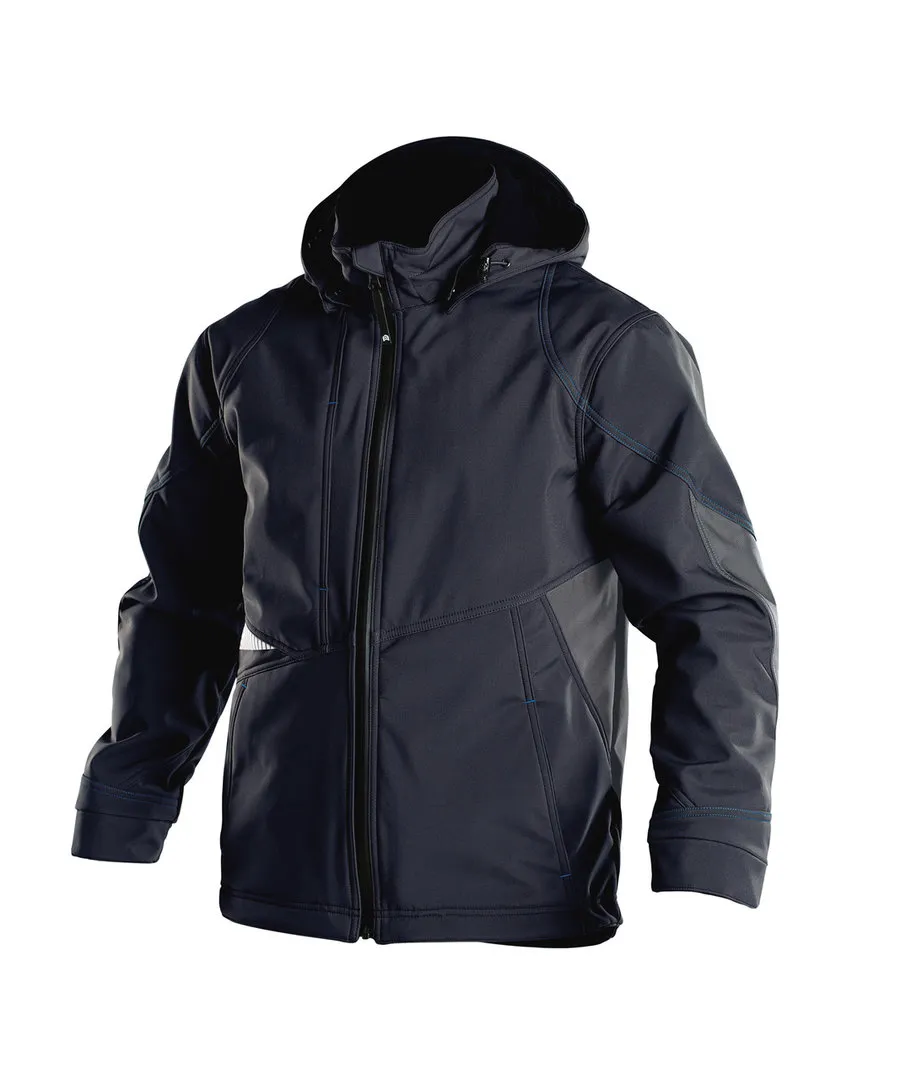 DASSY Softshell Jas Gravity Next in DASSY Softshell Jas Gravity Next NACHT BLAUW-ANTRACIET GRIJS