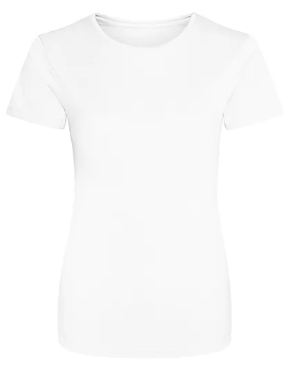 Dames Sportshirt AWDis JC005 in Dames Sportshirt AWDis JC005 - Arctic White