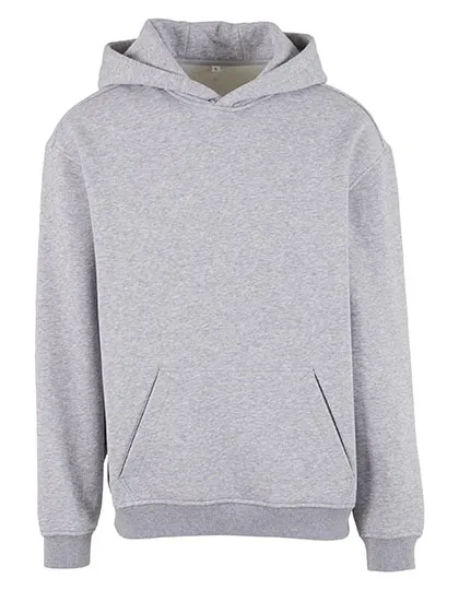 Heren Hooded Sweater Build Your Brand Loose Fit BY410 in Heren Hooded Sweater Build Your Brand Loose Fit BY410 - Heather Grey