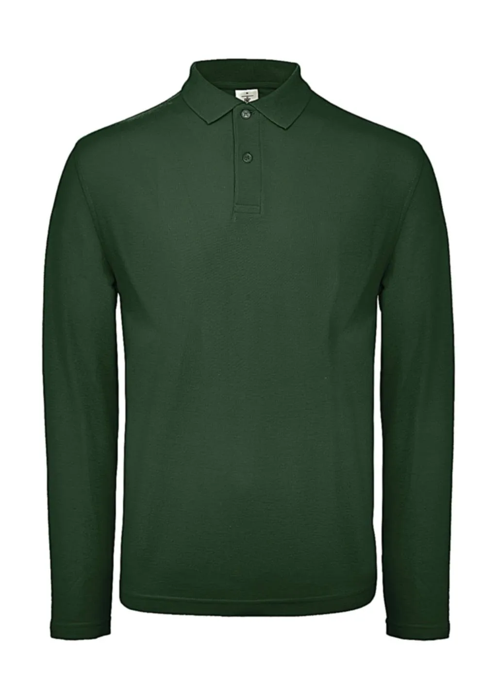 Heren Polo Lange Mouw B&C ID.001 in Heren Polo Lange Mouw B&C ID.001 Bottle Green