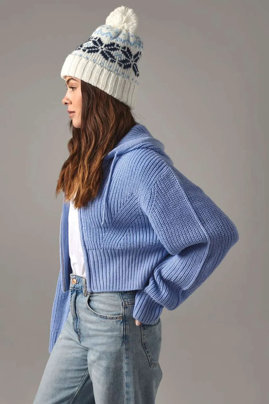Beanie Muts Beechfield Fair Isle Snowstar B456