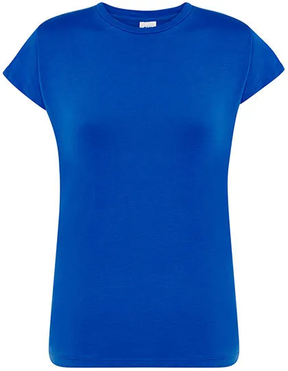 Goedkope Dames T-shirt JHK Regular Comfort TSRLCMF in Goedkope Dames T-shirt JHK Regular Comfort TSRLCMF - Royal Blue