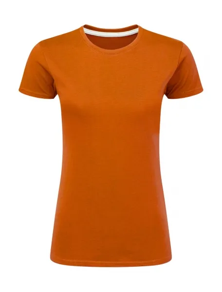 Dames T-shirt SG Perfect Print Tagless Tee SGTee F in Dames T-shirt SG Perfect Print Tagless Tee SGTee F - Orange