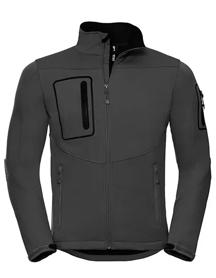 Heren Softshell Jas Russell R-520M-0 in Heren Softshell Jas Russell R-520M-0 titanium