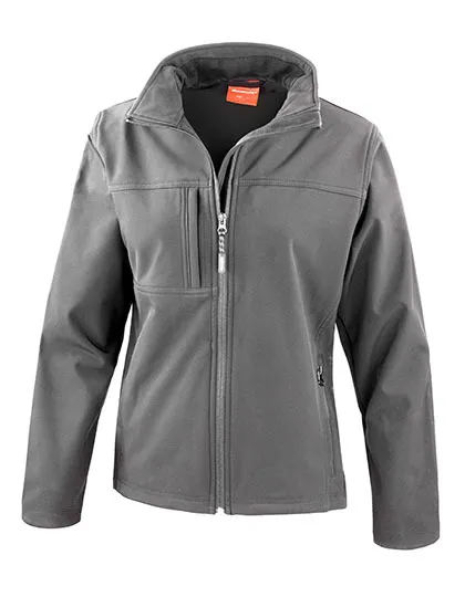 Dames Softshell Jas Result Classic R121F in Dames Softshell Jas Result Classic R121F Grey