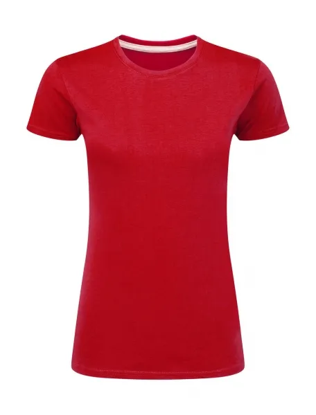 Dames T-shirt SG Perfect Print Tagless Tee SGTee F in Dames T-shirt SG Perfect Print Tagless Tee SGTee F - Red