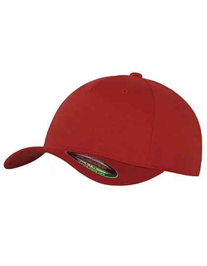 Flexfit Fitted Baseball Cap 6560 in Flexfit Fitted Baseball Cap 6560 Red