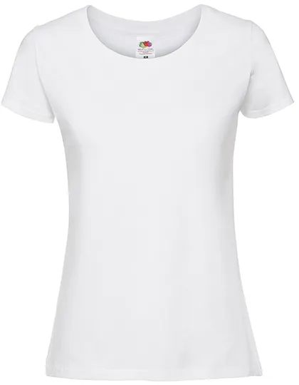 Dames T-shirt Fruit of the Loom Ringspun 61-424-0 in Dames T-shirt Fruit of the Loom Ringspun 61-424-0 - White