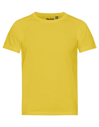 Kinder sportshirt Neutral Recycled Performance R30001 in Kinder sportshirt Neutral Recycled Performance R30001 - Yellow