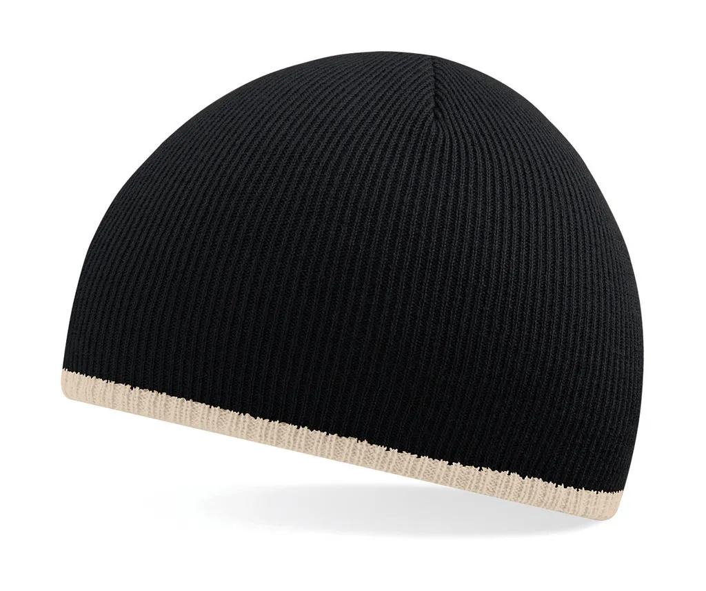 Dames Muts beechfield Two-Tone Beanie Knitted Hat B44c productfoto