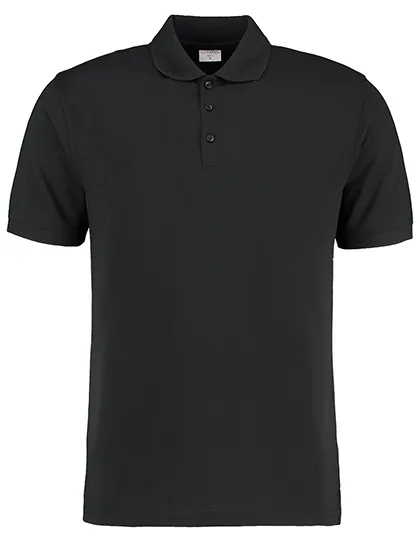 Heren Polo Slim Fit Kustom Kit KK413 in Heren Polo Slim Fit Kustom Kit KK413 zwart