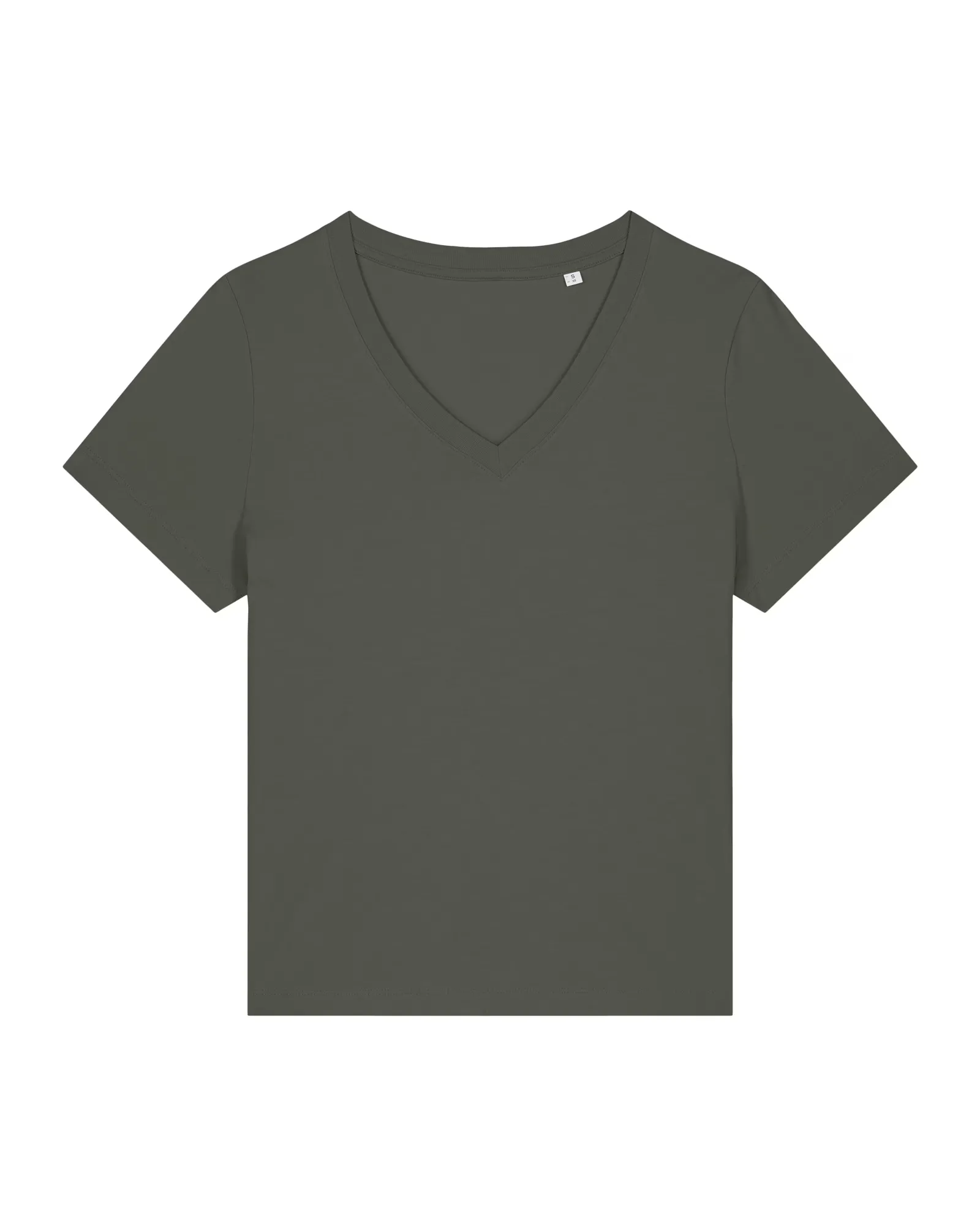 Dames T-shirt Stanley Stella Isla V-hals STTW176 in Dames T-shirt Stanley Stella Isla V-hals STTW176 - Khaki