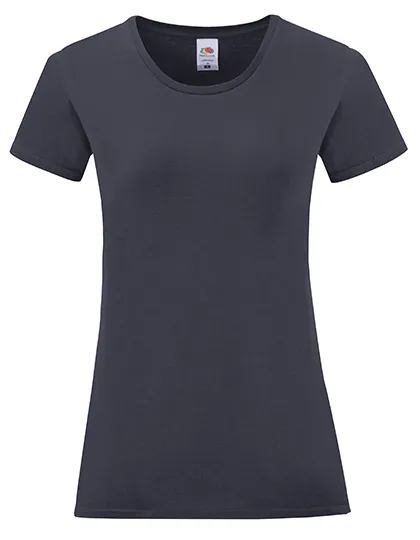 Dames T-shirt Iconic Fruit of the Loom 61-432-0 in Dames T-shirt Iconic Fruit of the Loom 61-432-0 - Deep Navy