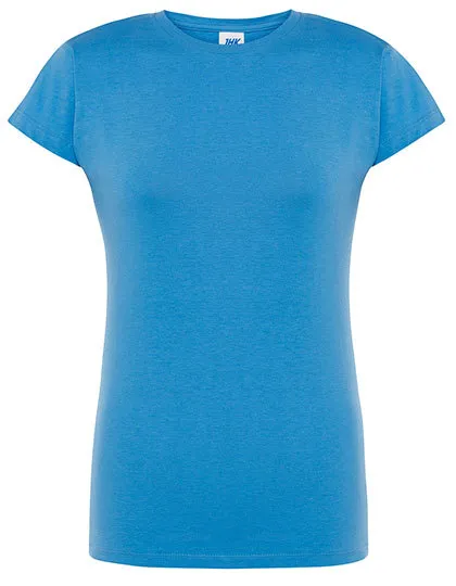 Goedkope Dames T-shirt JHK Regular Comfort TSRLCMF in Goedkope Dames T-shirt JHK Regular Comfort TSRLCMF - Azure