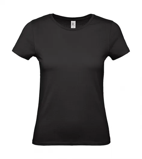 Dames T-shirt B&C E150 TW02T in Dames T-shirt B&C E150 TW02T Black