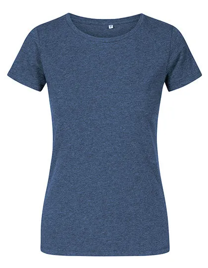 Dames T-Shirt Promodoro Roundneck 1505 in Dames T-Shirt Promodoro Roundneck 1505 - Heather Navy