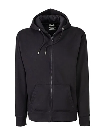 Heren Hoodie met rits Utopic UT23010 productfoto