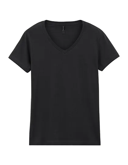 Goedkope Dames T-shirt V hals Gildan Softstyle 64V00L in Goedkope Dames T-shirt V hals Gildan Softstyle 64V00L - Black