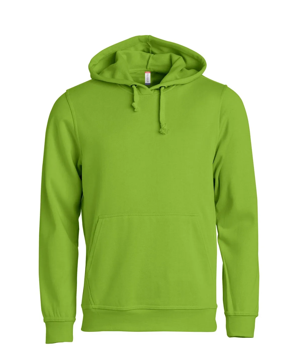 Heren Hoodie Basic Clique 021031 in Heren Hoodie Basic Clique 021031 - Licht-Groen