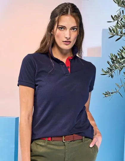 Dames Polo Asquith & Fox Classic Fit Contrast  AQ022