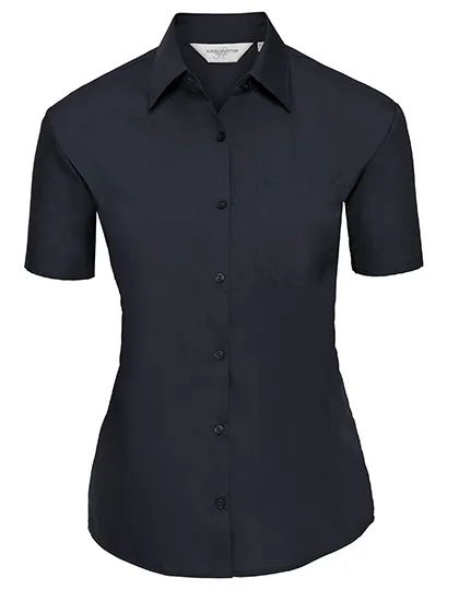 Dames blouse korte mouw Poplin Russell R-935F-0 productfoto