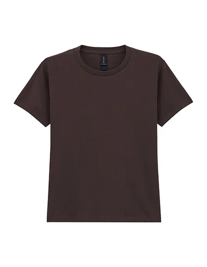 Kinder T-shirts Gildan 5000B in dark chocolate