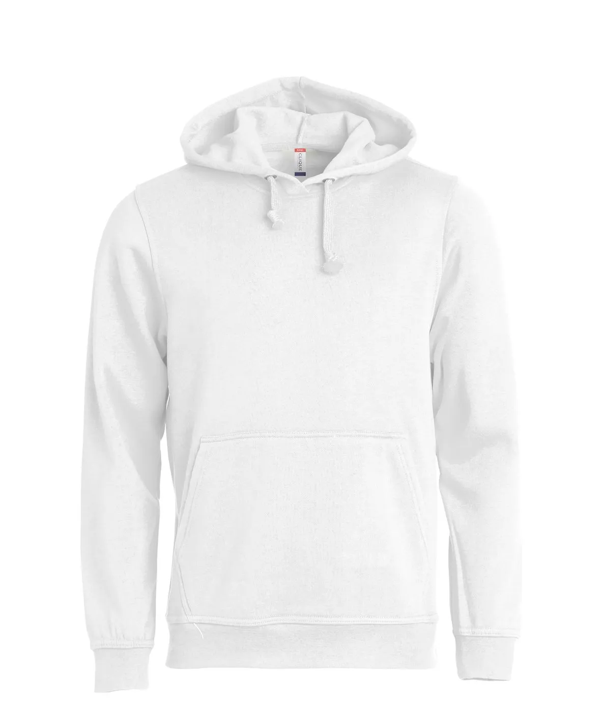 Heren Hoodie Basic Clique 021031 in Heren Hoodie Basic Clique 021031 - Wit