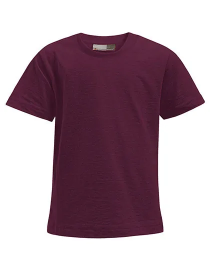 Kinder T-shirt Premium-T Promodoro 300-399 in burgundy