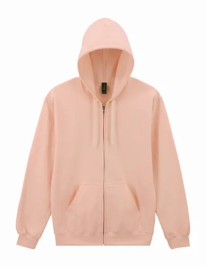 Heren Hooded Sweater met rits Softstyle Gildan SF600 in Heren Hooded Sweater met rits Softstyle Gildan SF600 Dusty Rose