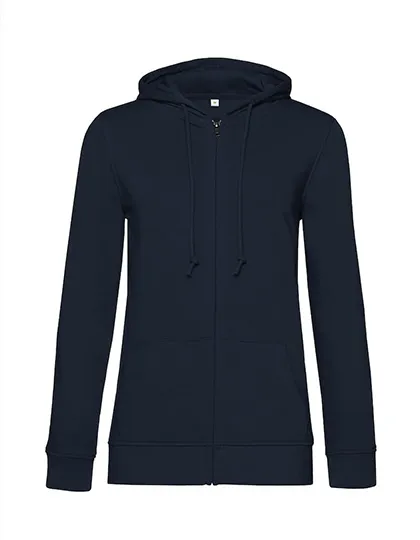 Organische Dames Hoodie met rits B&C Inspire Zipped WW36B in Organische Dames Hoodie met rits B&C Inspire Zipped WW36B - Navy