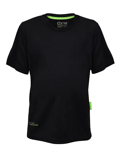 Kinder Sportshirt CONA SPORTS Evolution Tech Tee CSK11 in Kinder Sportshirt CONA SPORTS Evolution Tech Tee CSK11 - Black
