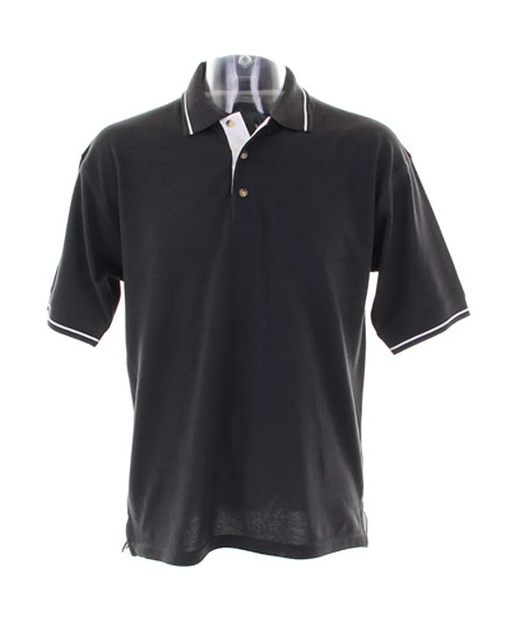 Heren Poloshirts Kustom KIt Contrast Tipped KK606 productfoto