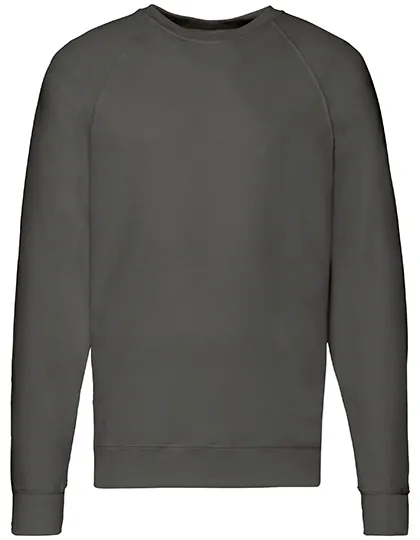 Heren Sweater Fruit of the Loom Raglan Lightweight 62-138-0 in Heren Sweater Fruit of the Loom Raglan Lightweight 62-138-0 Light Graphite