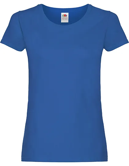 Goedkope Dames T-shirt Fruit of the Loom Lady fit 61-420-0 in Goedkope Dames T-shirt Fruit of the Loom Lady fit 61-420-0 - Royal Blue