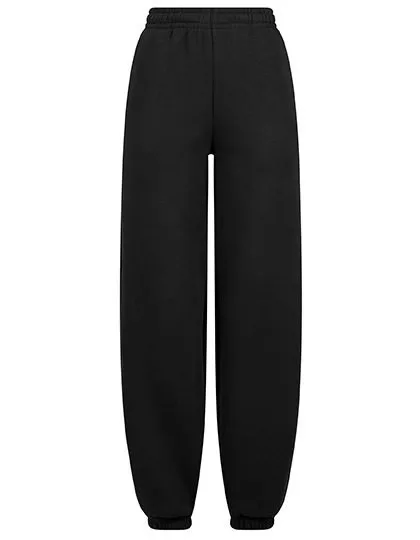 Dames Joggingbroek Build Your Brand Fluffy in Zwart