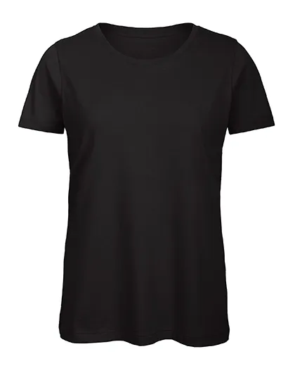 Dames T-shirt Biologisch B&C Inspire TW043 in Dames T-shirt Biologisch B&C Inspire TW043 - Black
