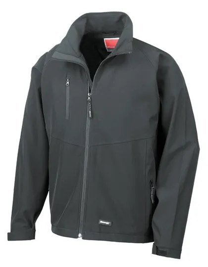 Heren Softshell Jas Result R128M in Heren Softshell Jas Result R128M zwart