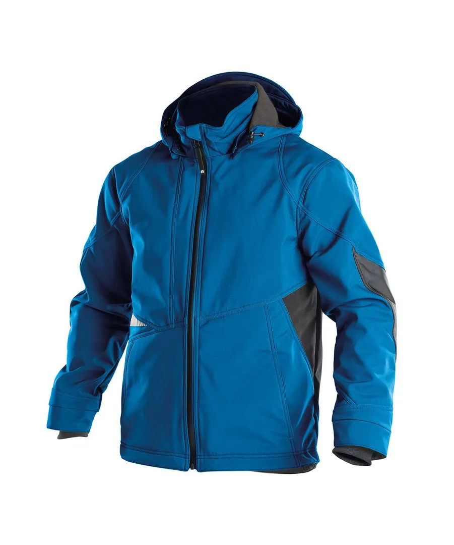 DASSY Softshell Jas Gravity in DASSY Softshell Jas Gravity AZUUR BLAUW-ANTRACIET GRIJS