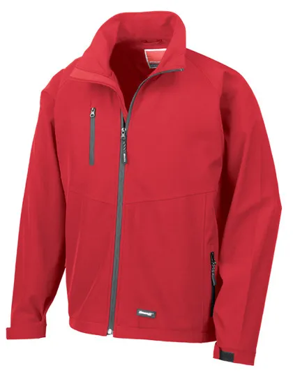 Heren Softshell Jas Result R128M in Heren Softshell Jas Result R128M rood