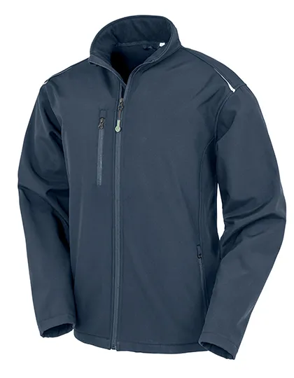 Heren Softshell Jas Result Printable Recycled R900M in Heren Softshell Jas Result Printable Recycled R900M Navy
