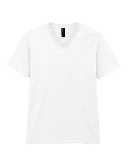 Goedkope T-shirts V hals Gildan softstyle 64VOO in Goedkope T-shirts V hals Gildan softstyle 64VOO Wit