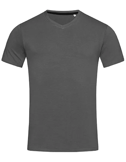 Heren T-shirt V Hals Stedman Clive ST9610 in Heren T-shirt V Hals Stedman Clive ST9610 - Slate Grey