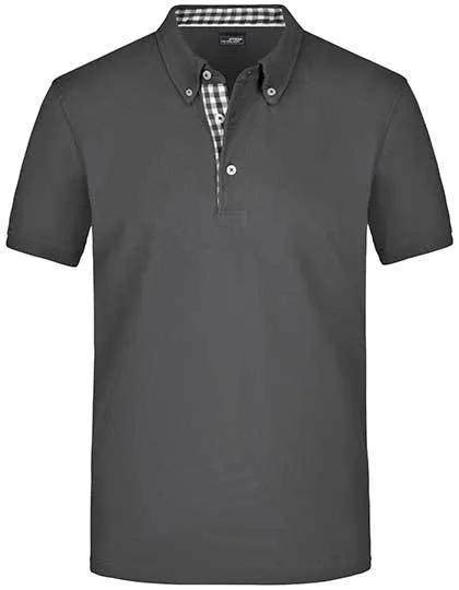 Heren Polo Plain James & Nicholson JN964 productfoto